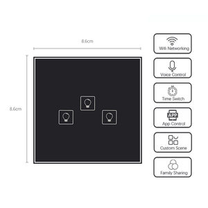 Trung Quốc không dây thông minh chuyển đổi nhà máy 3 gang 3 cách chuyển đổi chất lượng cao wifi thông minh đèn chuyển đổi bán buôn tuya tùy chỉnh - Product Image 2