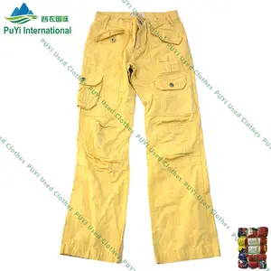 Gemengde Multi Pocket Broek Voorraad Goedkope Gebruikte Kleding Hong Kong Vip Tweedehands Kleding