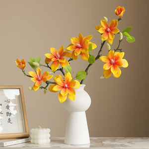 Pupupig High Quality Handmade Artificial Realistic Real Touch Modern Scented Flower <strong>Magnolia</strong> Christmas Home Decoration <strong>Table</strong> - Product Image 3