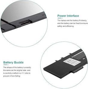 Gjknx แบตเตอรี่7.6V ใช้ได้กับ E5480 E5580 E5490 E5491 E5590 93FTF โน๊ตบุ๊คชุด M3530 15 3520ความแม่นยำ E5591 DY9NT GD1JP - Product Image 4