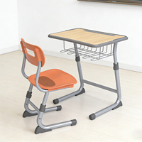 Ensemble de table et de chaises en bois pour salle de classe, vente en gros, mobilier éducatif de haute qualité, ensemble de bureau et de chaise pour lycéens