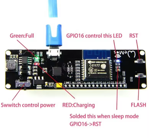 WeMos ESP-WROOM-02 Motherboard D1 Mini WiFi Module ESP8266+18650 Battery Pack ESP-02 - Product Image 4