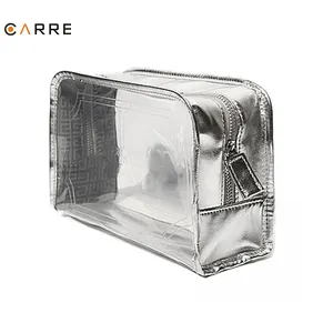 Factory supplier clear wash pouch vinyl makeup zipper bag