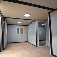 Maison Modulaire Préfabriquée de Luxe Mobile, 2-3 Chambres, Maisonnette Préfabriquée Portable, Conteneur Extensible 20ft 40ft