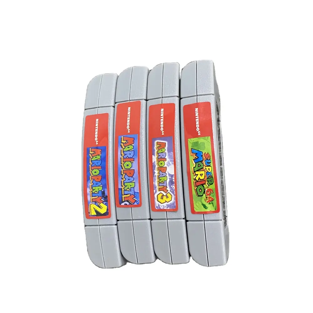 A Set of 283 Different N64 Cartridge Spine Labels Top Labels for Nintendo 64 Games