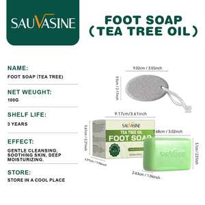 Limpieza profunda exfoliante alisador cuidado <span class=keywords><strong>de</strong></span> la piel del pie aceite <span class=keywords><strong>de</strong></span> árbol <span class=keywords><strong>de</strong></span> té espuma red <span class=keywords><strong>piedra</strong></span> pómez 100g jabón <span class=keywords><strong>de</strong></span> barra sólida para uso diario - Product Image 6