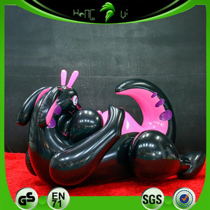 Vente flash - Jouets gonflables en PVC/TPU brillants - Dragon <span class=keywords><strong>Goodra</strong></span> - Jouet gonflable en forme de dragon noir et rose - Durable pour adultes - Product Image 3