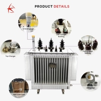 Transformador de Distribución de Energía Trifásico de 10KV 100KVA Sumergido en Aceite con Bobina de Triple Enrollamiento y Topología Flyback