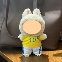 Ensemble de vêtements interchangeables en jersey pour poupée en peluche LABUBU V1/V2/V3 - Accessoires de jouet en coton, tenue de ballon de jersey de dessin animé