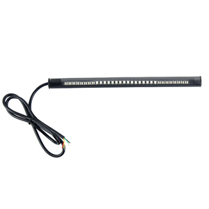 אדום אמבר 48-<span class=keywords><strong>LED</strong></span> אופנוע רצועת גמיש זנב בלם עצור הפעל אות אורות לוחית רישוי אור 3528 SMD - Product Image 3