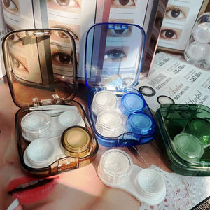 2 In 1 <strong>Contact</strong> <strong>Lenses</strong> Multi <strong>Color</strong> Transparent <strong>Contact</strong> <strong>Lens</strong> Duplex Cases Storage Boxes Container Plastic Clear <strong>Contact</strong> <strong>Lens</strong> Case
