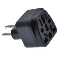 Adaptateur de prise électrique universel 10A 250V pour 3 broches 5 prises CE ROHS ABS+Cuivre Adaptateur de voyage pour usage européen