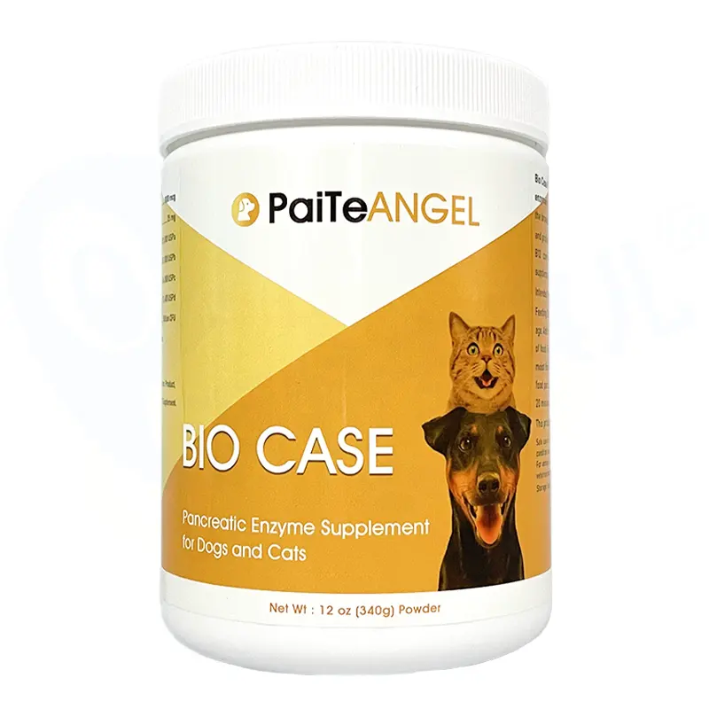 Vente en gros de suppléments pour animaux de compagnie, poudre qui favorise l'absorption des nutriments et des suppléments d'enzymes pour chiens