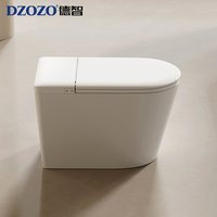 S008 WC intelligent à chasse d'eau instantanée, type OEM/ODM, avec siphon en S allongé, siège chauffant et télécommande