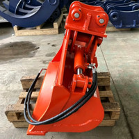 Godet hydraulique inclinable OEM RB pour la construction de caniveaux et de pipelines en pente, robuste, en acier Q355, certifié CE ISO, vente en gros