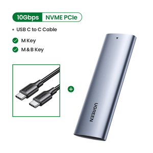 Ugreen boîtier Ssd <span class=keywords><strong>M</strong></span>.<span class=keywords><strong>2</strong></span> <span class=keywords><strong>Nvme</strong></span> boîtier Usb C Pcie M2 Ssd Caddy pour <span class=keywords><strong>Samsung</strong></span> <span class=keywords><strong>970</strong></span> <span class=keywords><strong>Evo</strong></span> Wd Type C 3.1 Gen2 <span class=keywords><strong>M</strong></span> + b <span class=keywords><strong>m</strong></span>-key Case Adapter - Product Image 2