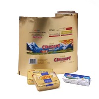 Papier laminé en aluminium pré-découpé pour l'emballage du fromage, du beurre, de la crème glacée, des barres de collation, des emballages en aluminium pour le chocolat