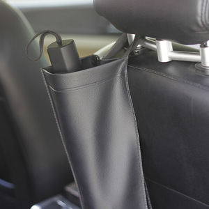 Car <b>Seat</b> Back Umbrella <b>Storage</b> Bag Black Waterproof Foldable Organizer For Car Interior Accessories - Product Image 4