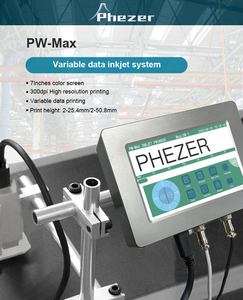 Macchina per Codifica Data di Scadenza Online Facile da Usare PW-MAX con Inchiostro a Rapida Asciugatura per Codifica Tappi Bottiglie e Scatole di Cartone - Product Image 1
