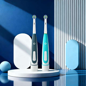 Brosse à dents électrique sonique pour adultes Source Factory, poils souples, étanche IPX5, autonomie de 30 jours, nettoyage en profondeur, têtes de brosse compatibles - Product Image 4