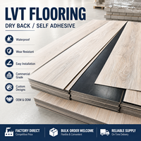 Loseta Vinílica Autoadhesiva LVT con Apariencia de Mármol, Material Libre de Formaldehído Grado E0, para Áreas Interiores de Alto Tráfico