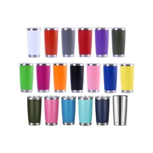 Vaso Térmico Personalizado de Doble Pared con Recubrimiento en Polvo de 20 oz, Vaso Aislado de Acero Inoxidable para Auto, Taza de Viaje para Café con Tapa - Product Image 1