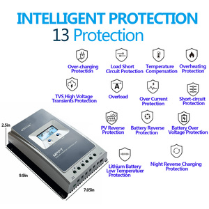 Epever nâng cấp 10A 20A 30 <span class=keywords><strong>40A</strong></span> MPPT năng lượng mặt trời <span class=keywords><strong>CHARGE</strong></span> <span class=keywords><strong>CONTROLLER</strong></span> Max PV đầu vào 100V hoặc 60V Pin điện áp 12V 24V - Product Image 6