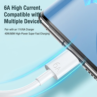 Câble de charge rapide USB 6A Type-C Micro USB 8 broches pour téléphone, tablette, ordinateur portable, voiture USB 2.0 1M 2M 3M OEM ODM Usine