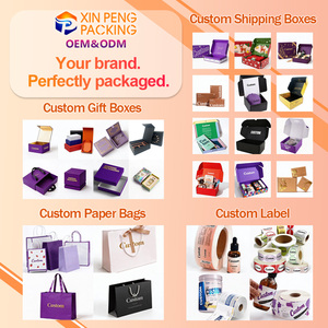 Boîte d'emballage personnalisée OEM 2026 XP avec logo, emballage cadeau en papier kraft, boîte à emballage artisanale avec estampage visuel et motif emblématique - Product Image 3