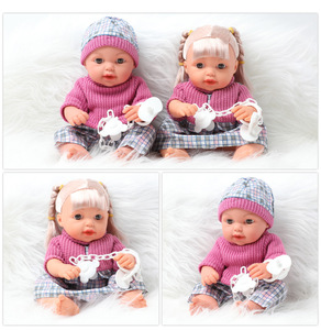 Poupées réalistes grands yeux pour bébé Reborn, 1 cm, 30.5cm, jouet 12 sons, éducation pour filles, en Silicone souple, double, bricolage - Product Image 4
