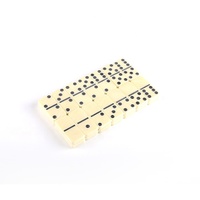 Vente en gros d'usine, jeu de dominos professionnel double 6 dans une boîte en PVC, personnalisation possible
