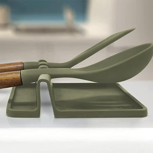 <span class=keywords><strong>Support</strong></span> à spatule en silicone pour ustensile <span class=keywords><strong>de</strong></span> <span class=keywords><strong>cuisine</strong></span> multifonction avec égouttoir et <span class=keywords><strong>support</strong></span> pour couvercle <span class=keywords><strong>de</strong></span> casserole - Product Image 2