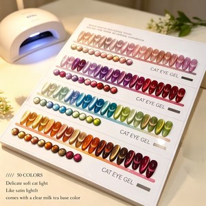 ขายตรงจากโรงงาน OEM/ODM เจลทาเล็บแบบตาแมว 9D 50 สี ปลอดสารพิษ มังสวิรัติ เป็นมิตรกับสิ่งแวดล้อม ติดทนนาน เงางาม ทำเองได้ - Product Image 2