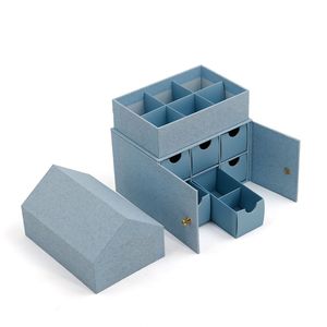 Caja <span class=keywords><strong>de</strong></span> Calendario <span class=keywords><strong>de</strong></span> Adviento Personalizada <span class=keywords><strong>de</strong></span> 12 Días con Diseño Único en Forma <span class=keywords><strong>de</strong></span> <span class=keywords><strong>Casa</strong></span> con Cajones <span class=keywords><strong>para</strong></span> Empacar Cosméticos, Cuidado <span class=keywords><strong>de</strong></span> la Piel, Chocolate, Joyería y Regalos - Product Image 2