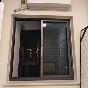 Ventana Corredera Horizontal de Aluminio sin Rotura Térmica para Dormitorio y Cocina de Villa Moderna, Doble <span class=keywords><strong>Vidrio</strong></span> Templado Antiruido - Product Image 1