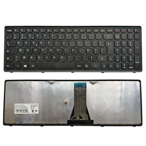 Bàn phím máy tính xách tay Tiếng Pháp FR cho Lenovo S500 S500T G500S Z510 z501 25211092 Bàn phím T6E1-FR màu đen mới với khung không có đèn nền - Product Image 1