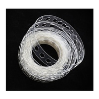 Chaîne de ballons transparente en plastique à double trou, réutilisable, 5M, pour guirlande, arche, décoration de mariage, anniversaire, toile de fond