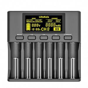 LiitoKala Lii-S6充電器18650充電器6スロット自動極性検出Li-Ion 18650 26650 22650 16340 21700 NiMH AAバッテリー - Product Image 2