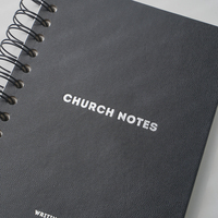 Carnet de notes en cuir spiralé à couverture rigide A4 A5 à impression personnalisable Design Journal d'église