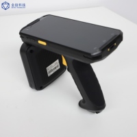 Lector/Escritor PDA Portátil UHF RFID con Android 11, 4G LTE, GPS, Largo Alcance de 20m, Escáner de Código de Barras para Gestión de Inventario de Activos