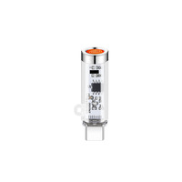 Allume-cigare en plastique rechargeable USB de type C-Sauvegarde silencieuse sans fil avec conception coupe-vent