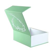 Venta caliente libro tipo caja magnética tapa embalaje de caja de regalo con ventana y cinta