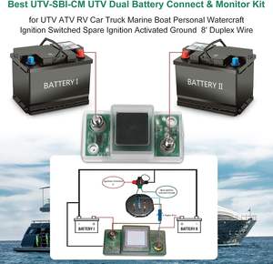 실리콘 절연체가 있는 듀얼 배터리 연결 및 모니터 키트 절연체 - Product Image 4
