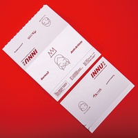 Haute qualité imprimé texte clair rouge blanc papier déchirant enveloppe Portable bricolage enveloppes carte d'invitation