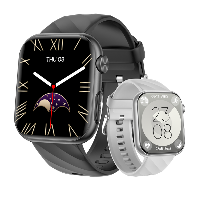 MT500 Smart Watch with 1.97'' Large AMOLED Screen Monitor Smartwatch BT Call for Unisex Heart Rate Monitor