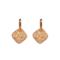 Boucles d'oreilles tendance à pampilles en alliage électroplaqué, sensation de luxe haut de gamme, nouveauté printemps, élégantes, à clipser pour femme
