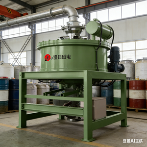 Séparateur magnétique électromagnétique à poudre sèche à haut gradient Zhuiri 21000 Gauss, éliminateur de fer, cycle automatique 200-500 kg/h, huile forcée - Product Image 2