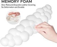 Repose-poignet Cloud de bonne qualité avec mousse à mémoire de forme antidérapante et confortable pour ordinateur portable, Mac, jeux, bureau, soulagement de la douleur