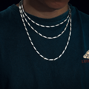 <span class=keywords><strong>Collana</strong></span> a Catena Romboidale alla Moda per Uomo, Catena in Acciaio Inossidabile per Donna, <span class=keywords><strong>Collana</strong></span> per Ciondolo, Gioielli Maschili, Vendita all'Ingrosso Economica - Product Image 5