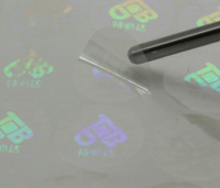 Etiqueta de Seguridad Holográfica Redonda Negra Personalizada, Logotipo Repetitivo, Etiqueta Láser Anti-falsificación, Sello de Garantía Impermeable, Pegatinas Holográficas